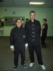 Students with Grand Master Chow - Praying Mantis Kung Fu
